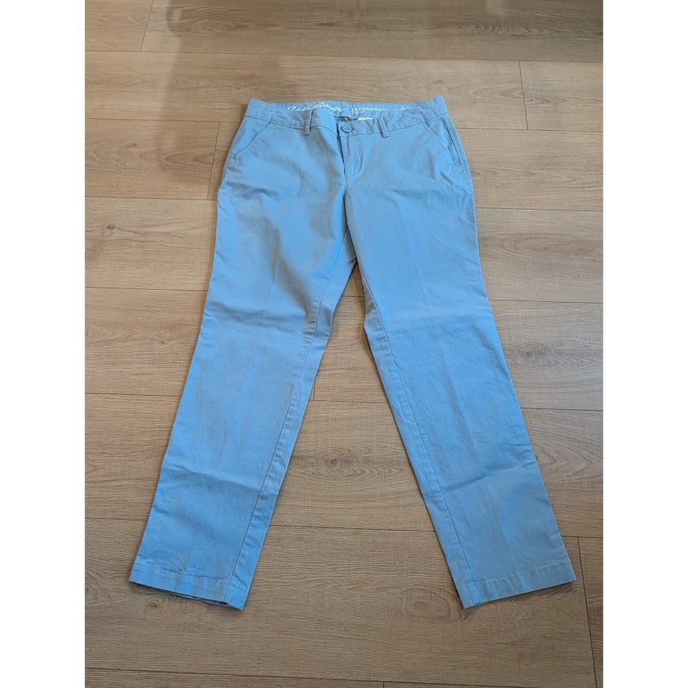 Eddie Bauer Womens P8 Light Blue Legendwash Stretch Boyfriend Slim Chino‎ Pants